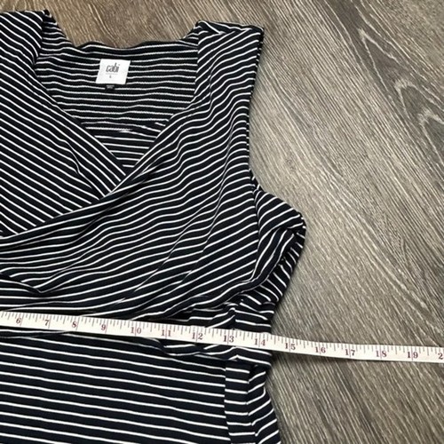 Abito estivo Cabi Midi senza maniche elasticizzato alto a righe basse taglia L ottime condizioni - Foto 7 di 8