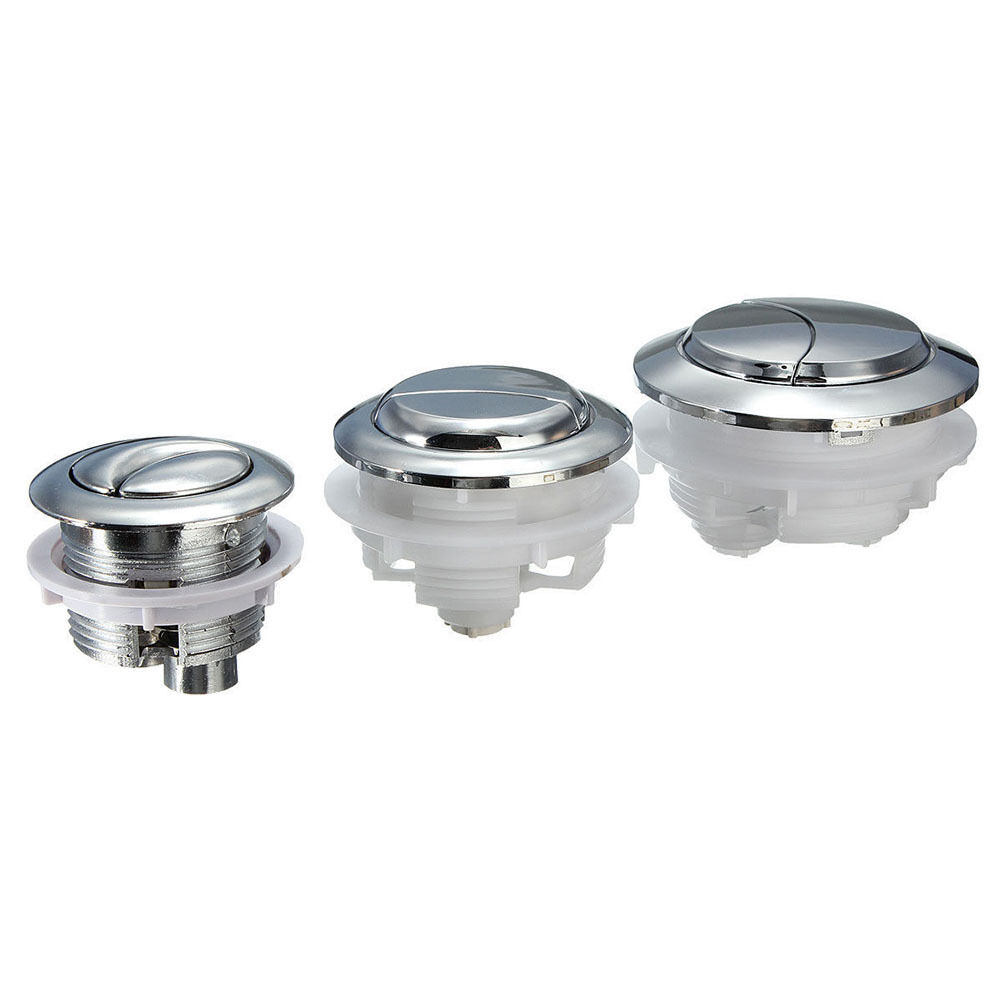 Plastic Dual Flush Toilet Water Tank Push Button With 2 Rod for38//48//58mm ~G UL