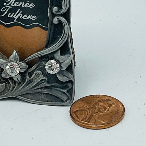 Renee Tulpere Art Nouveau Tabletop Frame Floral Cottagecore Vanity 2.5" x 1.5" - Picture 4 of 7