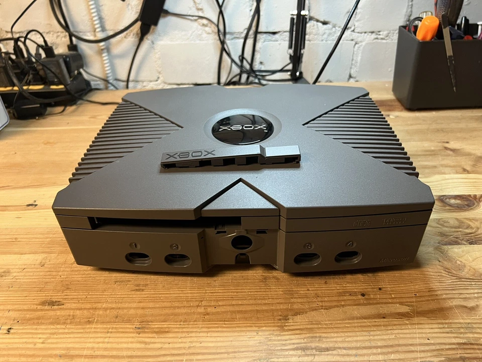 Estuche reacondicionado original Microsoft Xbox y bisel DVD solamente Foto 3 de 4