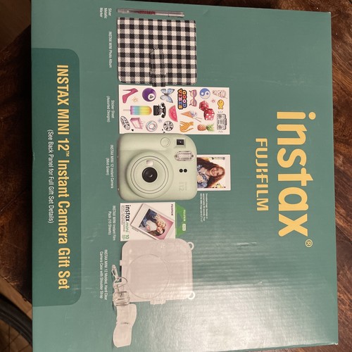 Fujifilm Instax Mini 12 Bundle Instant Camera Set - Mint Green (New)