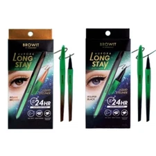 Browit Aurora Long Stay Eyeliner easy-control brush square-shaped Long-lasting