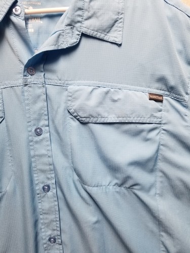 Pacific Trails blue Shirt Men's 2XL Long Sleeve Button Up Vented - Picture 4 of 12