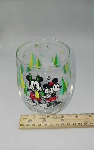 Disney Topolino e Minnie Set di due bicchieri senza stelo, nuovi senza etichette - Foto 6 di 8