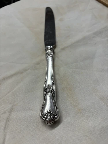 Lunt Sterling Memory Lane Table knife Sterling handle stainless blade