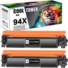 2x Black Toner Cartridge fits for HP LaserJet Pro MFP M148dw M148fdw 94X CF294X