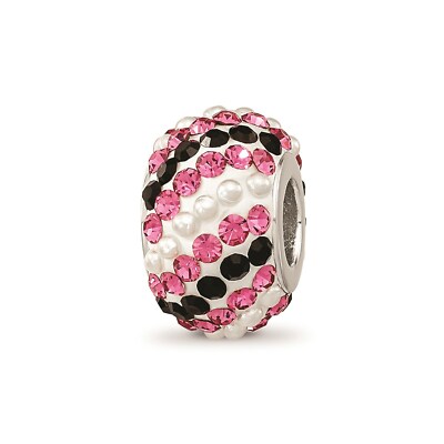 Reflection Beads Sterling Silver Preciosa Crystal & Imitation Pearl Bead