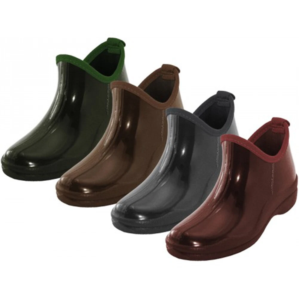 New Women s Short Rain Boots Garden Ankle Shoes Fashion Print