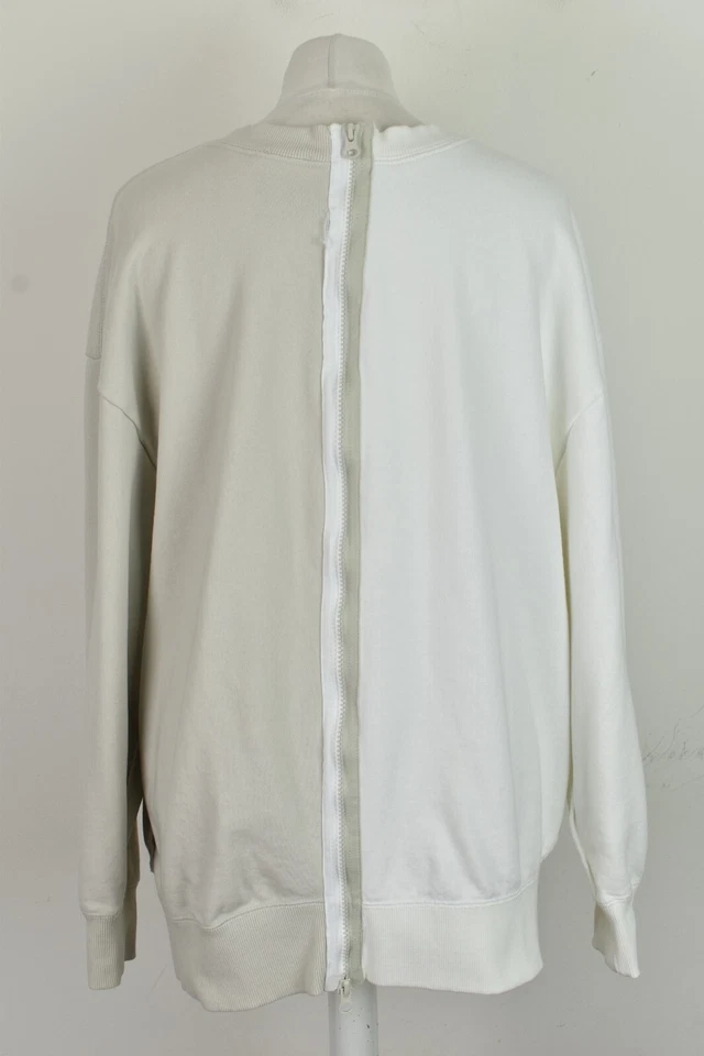 SUPERDRY Beige Crewneck Jumper size S Womens Back Zip Outdoors Outerwear - Image 3 of 4