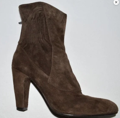 APEPAZZA ORIONE SIZE 9.5 M BROWN SUEDE SHORT BOOTS BOOTIES