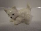 White Persian Miniature 1.5" Fat Cat Vintage Porcelain