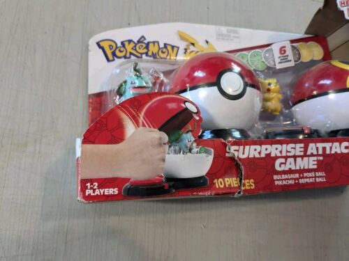 Pokémon Surprise Attack Game Bulbasaur Poke Ball Pikachu Battle Gift Pokemon - Picture 2 of 5