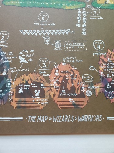 2011 Landland - The Map to Wizards and Warriors Print Dan Black Jessica Seamans - Picture 3 of 6