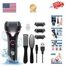 Electric Foot Callus Remover, Rechargeable Portable Electronic Foot File Pedi...