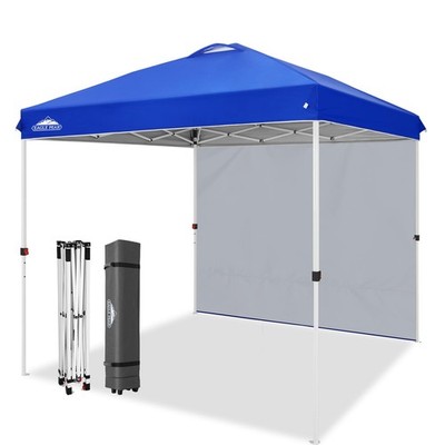 Pop Up Canopy Tent 8x8 Commercial Heavy Duty Instant Shelter Blue EAGLE PEAK