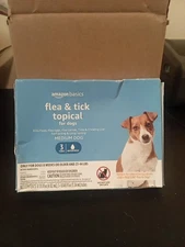 Amazon Basics Flea Tick Topical Treatment for Medium Dogs (23-44 lbs), 3 Tubes