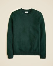 118 J. Crew Men s Premium Basket-stitch Cotton Crewneck Sweater Woodland Size M