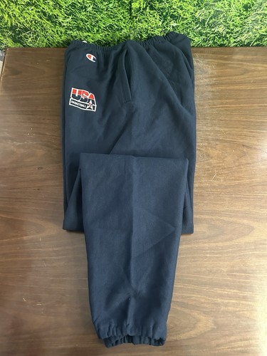 USA Men's Basketball Champion Sweat Pants Navy Blue Size Large - Picture 3 of 5