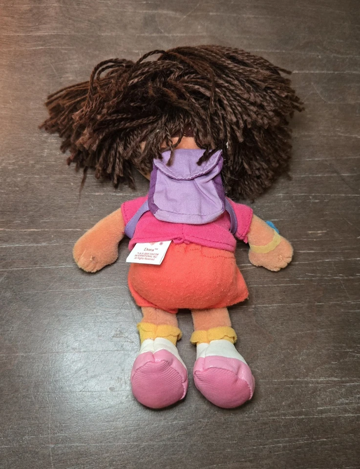 Ty Beanie Baby ~ DORA the EXPLORER (Yarn Hair Version)(7 Inch) - Image 2 of 3