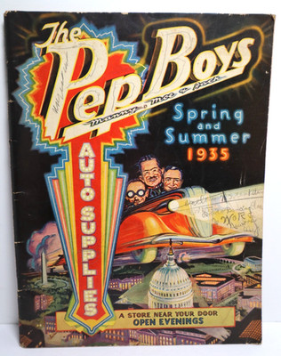 1935 Pep Boys Auto Supplies Car Parts Catalog Spring Summer EXC