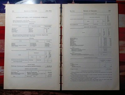 1891 Train Report LITTLE SAW MILL RUN RAILROAD Pittsburgh Banksville PA coal 