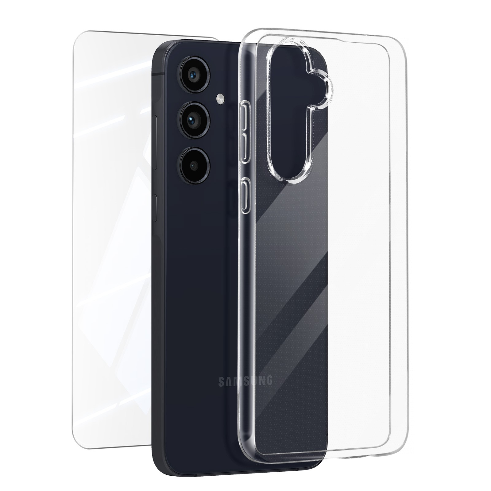Pack Protection Samsung Galaxy A55 Coque Silicone Premium Durable