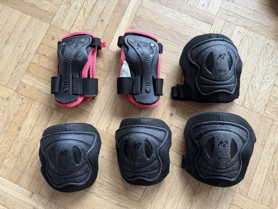 K2 Marlee Pro Kinder Inline Skate, Rollschuhe, Größe 32-37 mit Protektoren - Bild 3 von 4