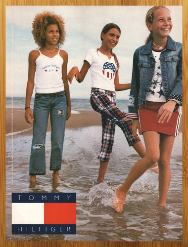 2002 Tommy Hilfiger Print Ad/Poster Kids Girls Clothing Apparel Fashion Art 00s