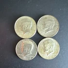 Kennedy 1967 Half Dollar Coins Lot of 4 Circulated 50C Uncertified