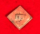 RARE CIVIL WAR UNION 15TH CORPS "40 ROUNDS" CAP INSIGNIA / VERY DESIRABLE