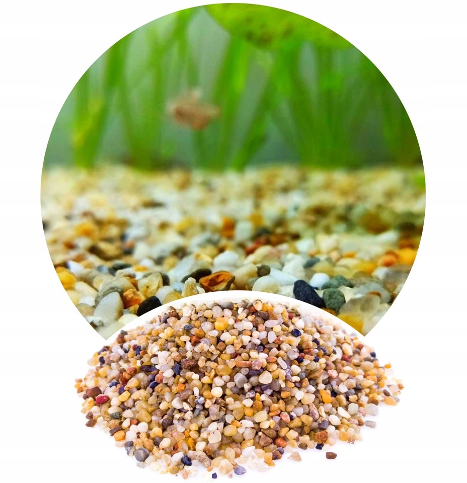 TD STONES 16 kg Quarzsand für Aquarien, bernsteinfarben