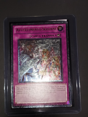 Yugioh! Solemn Warning Ultimate Rare DREV-IT022 Italian Version