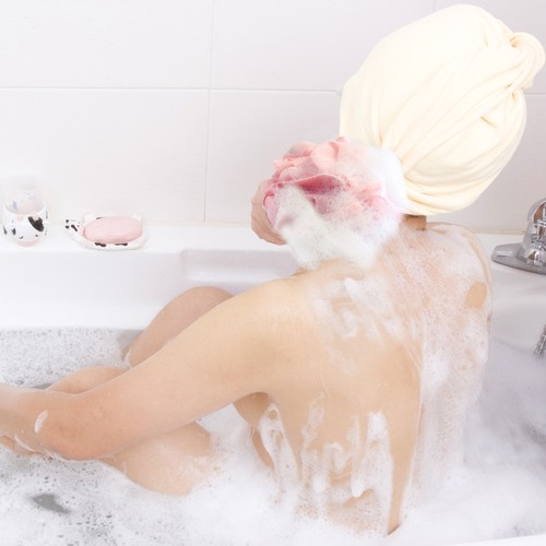 Badeball Peeling Duschgel Luffa Badezubehör Waschlappen - Bild 6 von 9