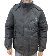 Men’s TIM Heavy Padded Winter Jacket Hood Polyester Waterproof Windproof  Coat