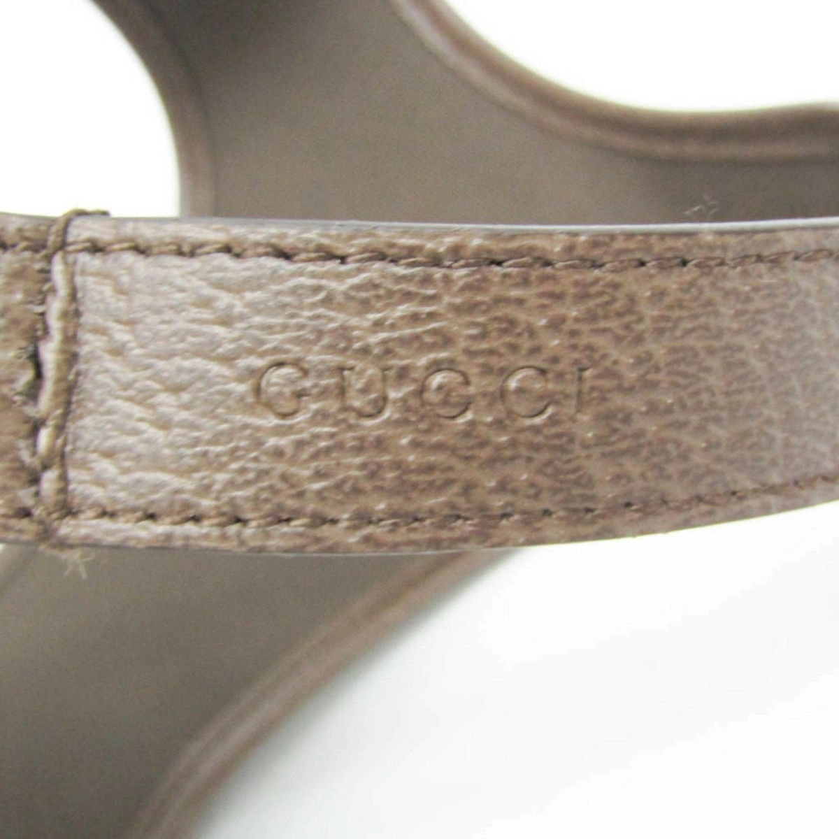 Gucci Auth GG Supreme 692964 Dog Harness PVC Leather Beige Dark Brown Used View 5