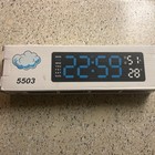 Digital LED Large Display Wall Desk Alarm Clock With Calendar Temperature Date