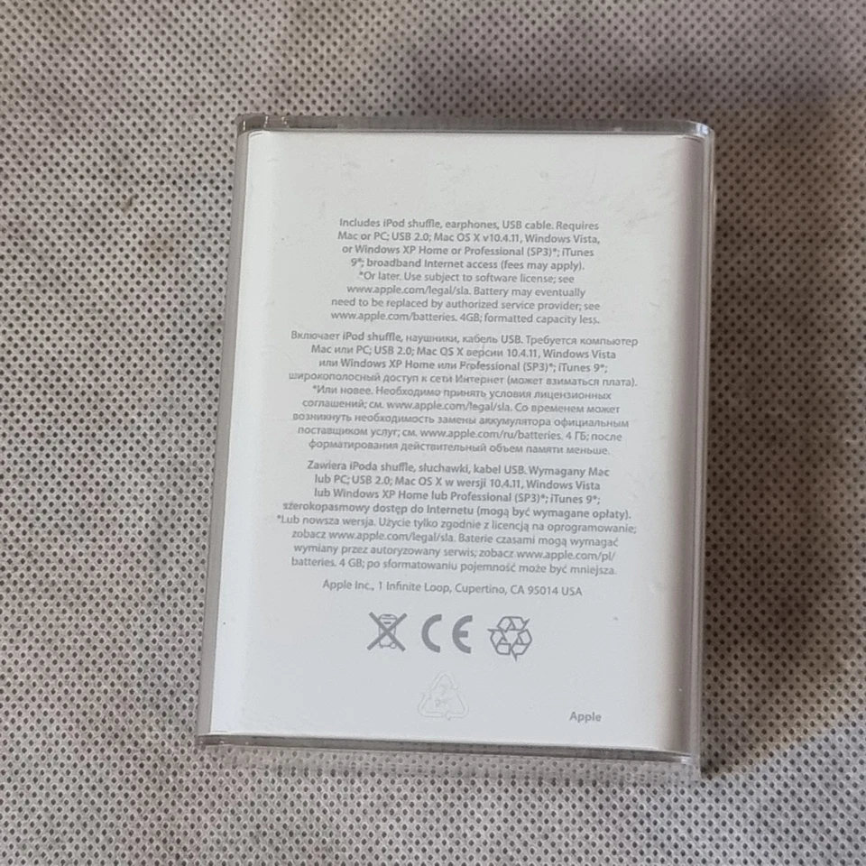 New Sealed Old Stock Apple iPod Shuffle 3rd Generation Black 2009 Rare - Image 2 of 4