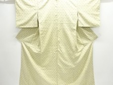 7717974: JAPANESE KIMONO / TSUMUGI / WOVEN ABSTRACT PATTERN