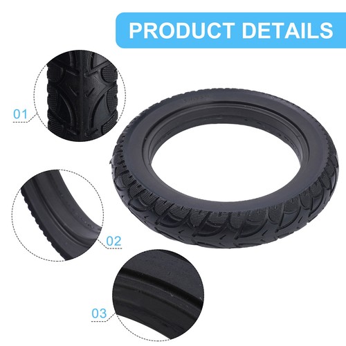 Accesorios para bicicletas eléctricas 12 1/2x2 1/4 (57-203) neumáticos de goma ruedas de tubo sólido scooter - Imagen 3 de 18