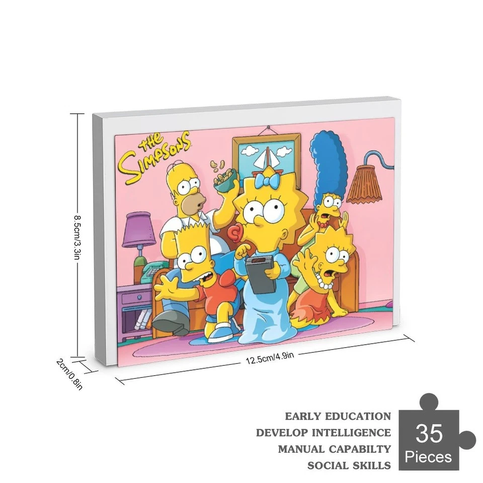 The Simpsons Jigsaw Puzzle 35 Pieces Gift for Kids Easy To Assemble - Image 2 of 4