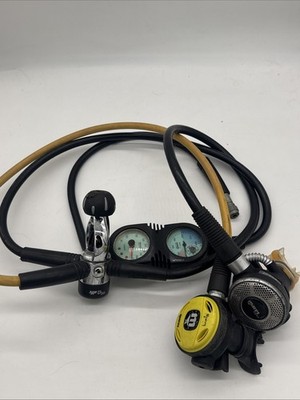 Mares MR12DFC W/ Mission Gauge & Mares Nikos & Epos Mouthpieces As Seen