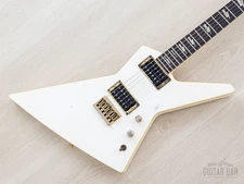 1985 Fernandes X-1 Neck Through Explorer Vintage Guitar White, Japan EX-85