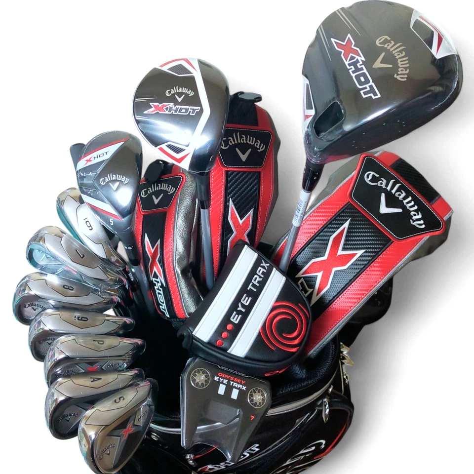 Callaway X‑Hot Full Set 11‑Pc RH Carbon Flex R Dr, Hybrid, Irons, Putter No Bag - Image 2 of 4