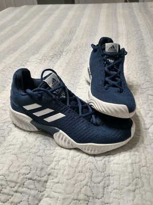 Adidas Pro Bounce 2018 Low Basketball Shoe Navy/White US Men's 7.5