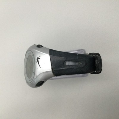 Nike Triax Watch Unisex 38mm Silver Tone Digital 15 Lap Stainless