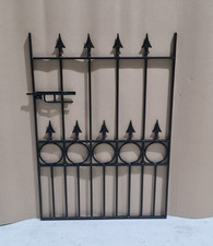 Premium Spear Top Wrought Iron Style Metal Garden Gate 915mm GAP x 1170mm High