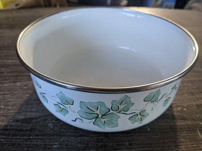 CORELLE COORDINATES CALLAWAY PORCELAIN OVER STEEL BOWL PRE-OWNED FREE USA SHIP