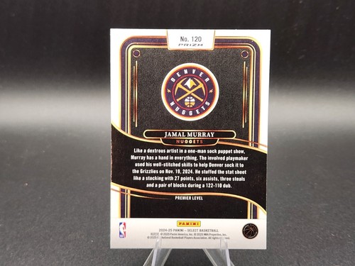 2024-25 Panini Select - Premier Level Jamal Murray #120 Silver Prizm - Foto 4 di 6