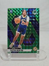 2024-25 Panini Mosaic - Rookies Tristen Newton #220 Green Mosaic Prizm (RC)