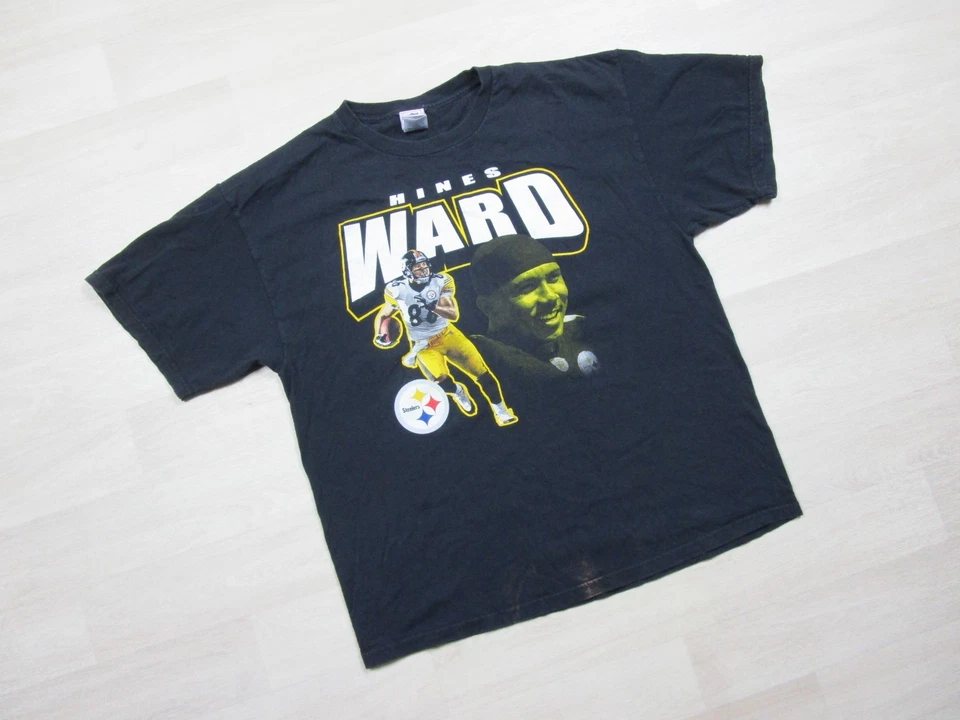 Camiseta Pittsburgh Steelers #86 Hines Ward Talla (XL) Jugadores NFL De Colección Cara Grande Foto 2 de 4